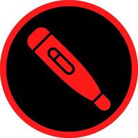 Glyph Red Icons Design vector