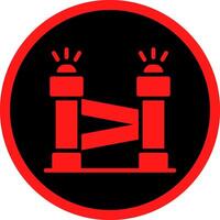 Glyph Red Icons Design vector