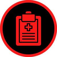 Glyph Red Icons Design vector