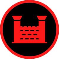 Glyph Red Icons Design vector