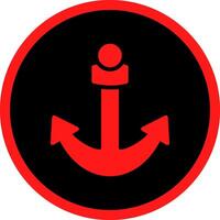 Glyph Red Icons Design vector