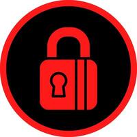 Glyph Red Icons Design vector