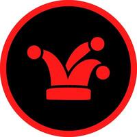Glyph Red Icons Design vector