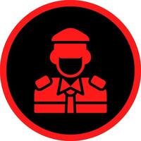 Glyph Red Icons Design vector