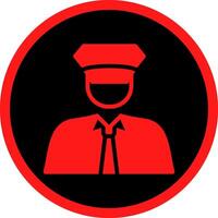 Glyph Red Icons Design vector