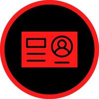 Glyph Red Icons Design vector