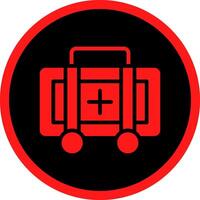 Glyph Red Icons Design vector