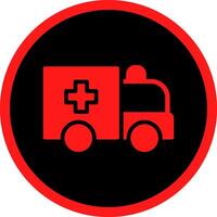 Glyph Red Icons Design vector