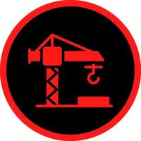 Glyph Red Icons Design vector