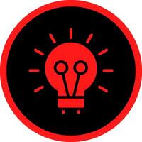 Glyph Red Icons Design vector