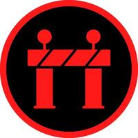 Glyph Red Icons Design vector