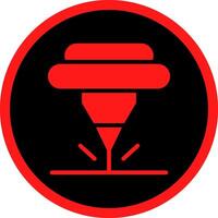Glyph Red Icons Design vector