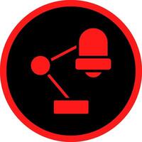 Glyph Red Icons Design vector