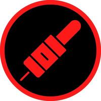 Glyph Red Icons Design vector