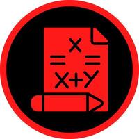 Glyph Red Icons Design vector