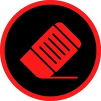 Glyph Red Icons Design vector