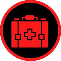 Glyph Red Icons Design vector