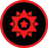 Glyph Red Icons Design vector