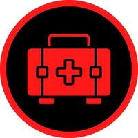 Glyph Red Icons Design vector