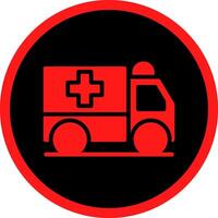 Glyph Red Icons Design vector