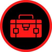 Glyph Red Icons Design vector