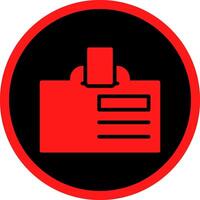 Glyph Red Icons Design vector