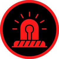 Glyph Red Icons Design vector