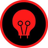 Glyph Red Icons Design vector