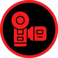 Glyph Red Icons Design vector