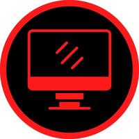 Glyph Red Icons Design vector