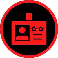 Glyph Red Icons Design vector