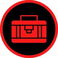 Glyph Red Icons Design vector