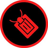 Glyph Red Icons Design vector