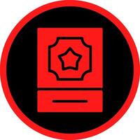 Glyph Red Icons Design vector