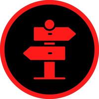 Glyph Red Icons Design vector