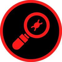Glyph Red Icons Design vector