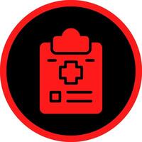 Glyph Red Icons Design vector