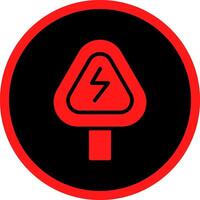 Glyph Red Icons Design vector