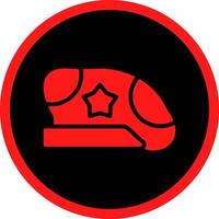 Glyph Red Icons Design vector