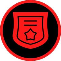 Glyph Red Icons Design vector