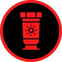 Glyph Red Icons Design vector