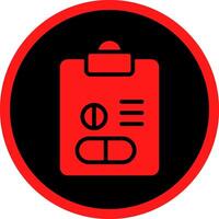 Glyph Red Icons Design vector