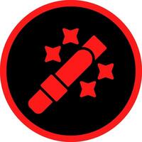 Glyph Red Icons Design vector
