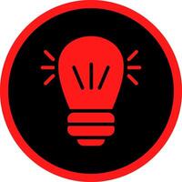 Glyph Red Icons Design vector
