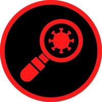 Glyph Red Icons Design vector