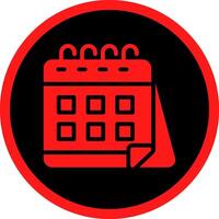 Glyph Red Icons Design vector