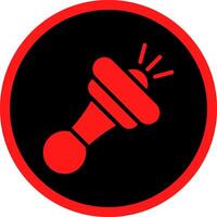 Glyph Red Icons Design vector