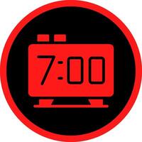 Glyph Red Icons Design vector