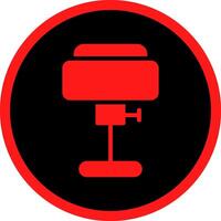 Glyph Red Icons Design vector
