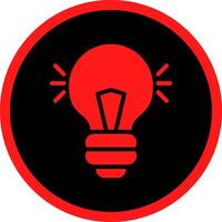 Glyph Red Icons Design vector